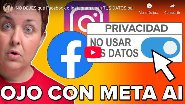 Cómo evitar que Facebook o Instagram usen TUS DATOS para Meta AI